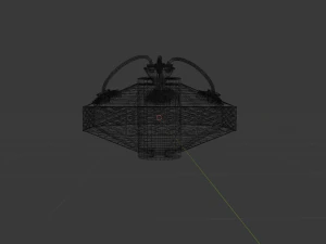 metal robot with wires 3D Model