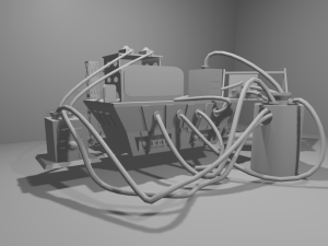 free computer with wires for 3d print 3D Print Model