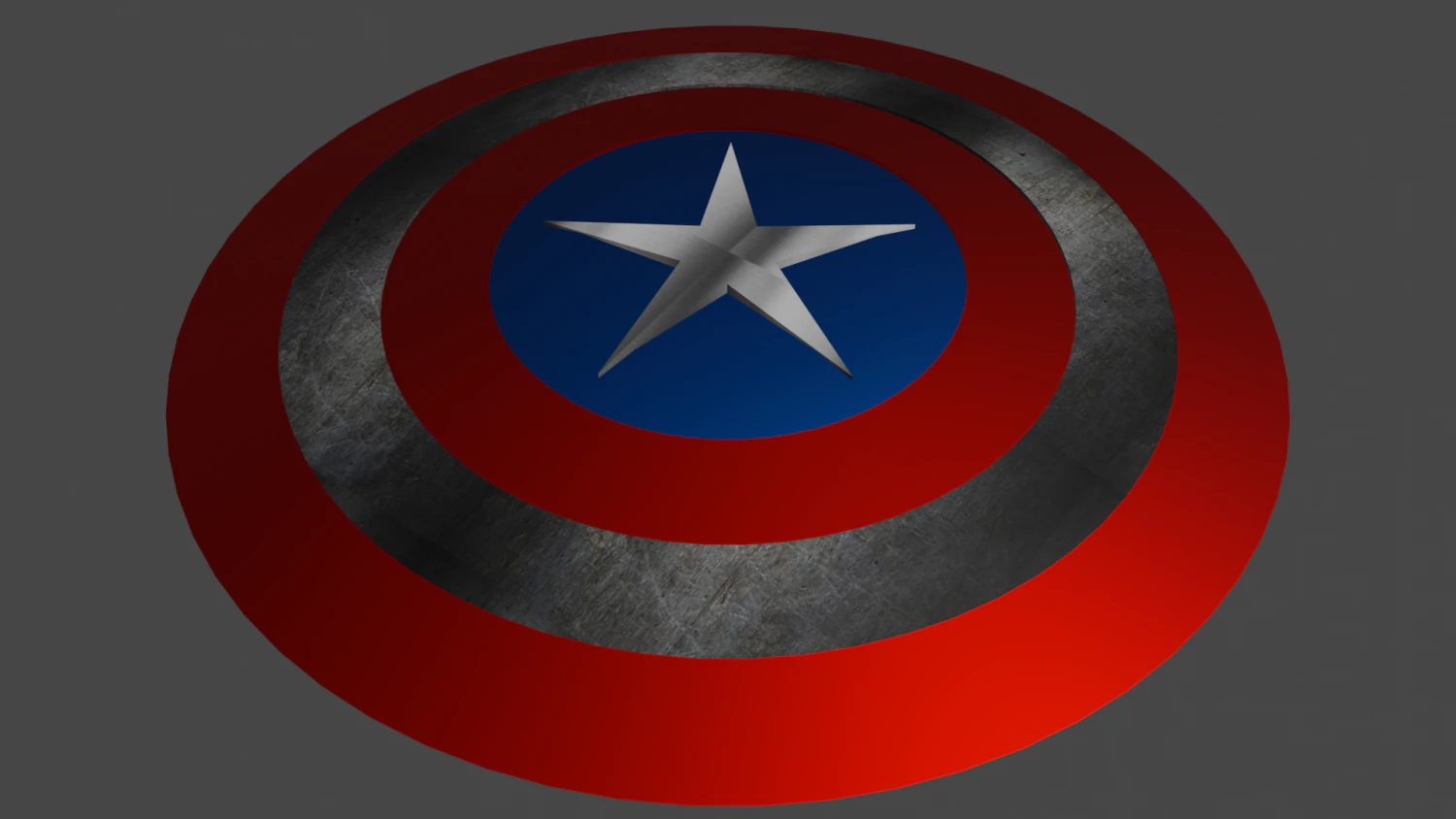 shield captain america 3D Model .c4d .max .obj .3ds .fbx .stl .blend 