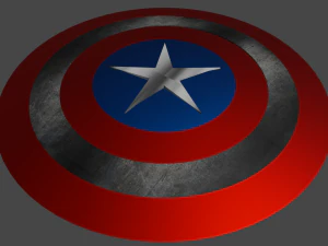 perisai kapten amerika Model 3D