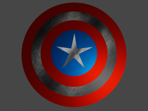 shield captain america 3D 模型