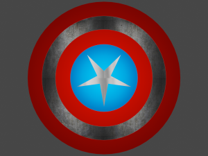 shield captain america 3D 模型