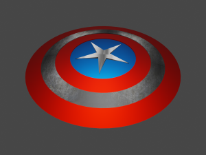 shield captain america 3D 模型
