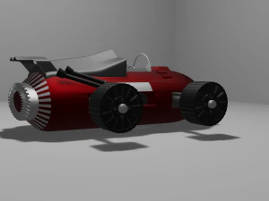 carro retr&ocirc; f1 Modelo 3D