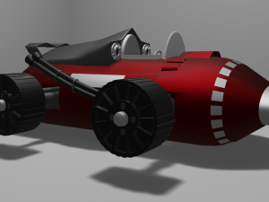 retro car f1 3D Модель