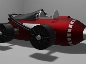 carro retr&ocirc; f1 Modelo 3D