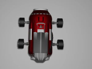 carro retr&ocirc; f1 Modelo 3D