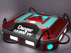 tens&atilde;o total do rob&ocirc; eletr&ocirc;nico Modelo 3D