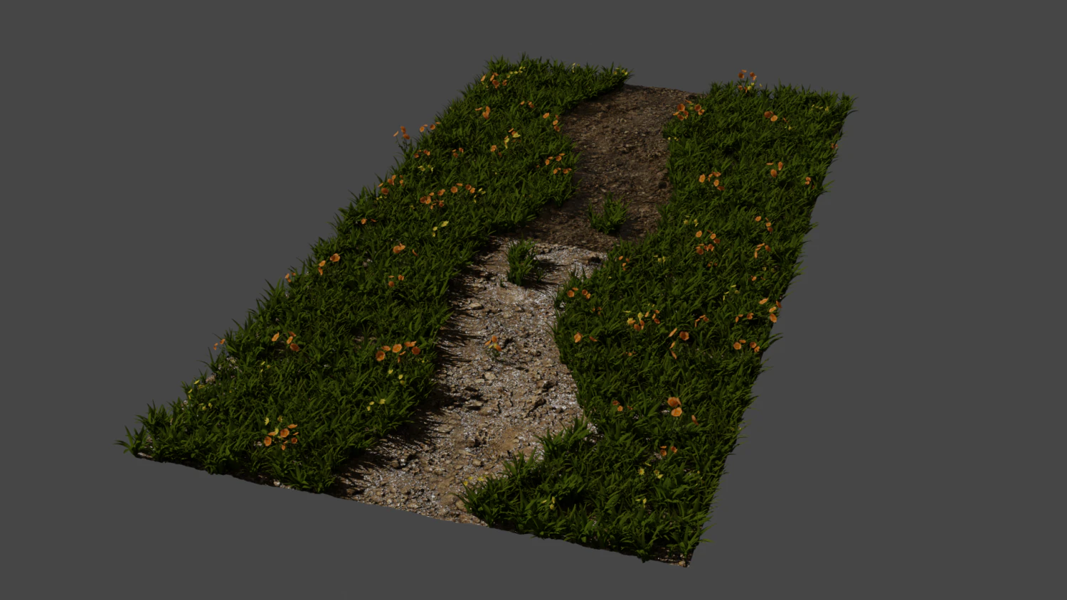 path in wood 3D Model .c4d .max .obj .3ds .fbx .stl .blend 