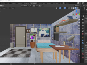 isometric 3d room 3Dモデル