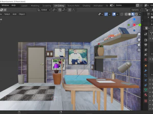 isometric 3d room 3D Model