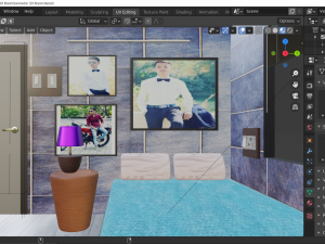 isometric 3d room 3Dモデル