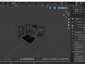 isometric 3d room 3Dモデル
