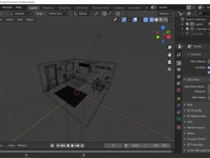 isometric 3d room 3D Model