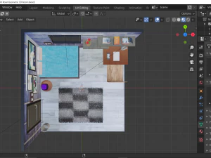 isometric 3d room 3D Model