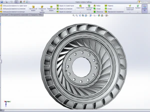 torque converter turbine wheel 3D Model