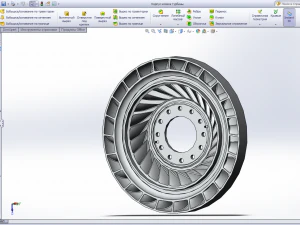 torque converter turbine wheel 3D Model
