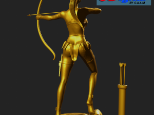 Girl archer 3D Print Model