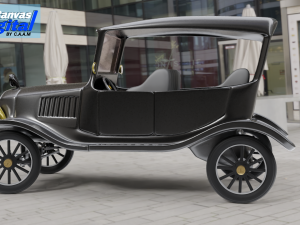 Classic car for animation 3D Модель