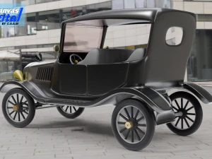 Classic car for animation 3D Model
