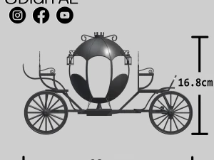 Cinderella carriage 3D Print Model