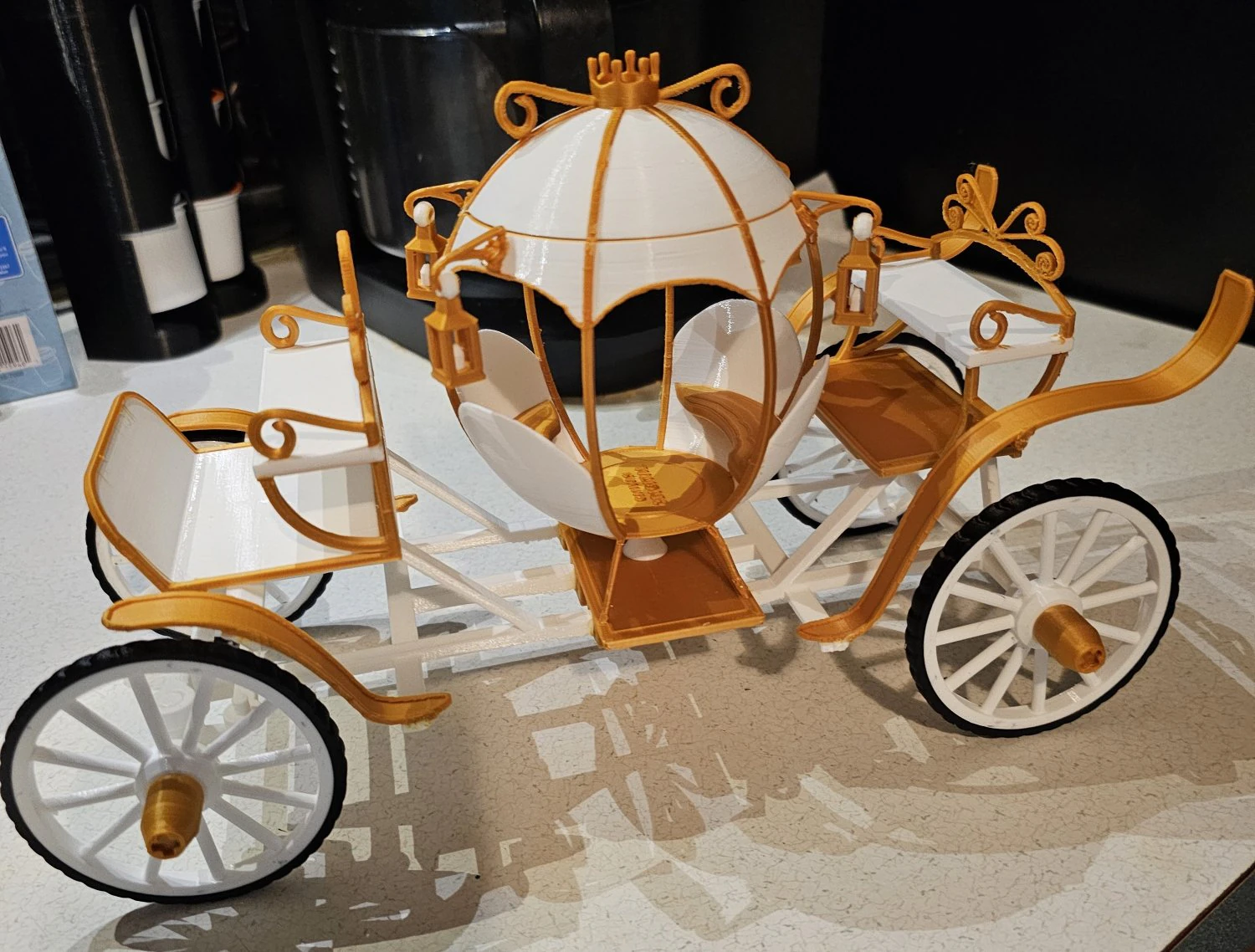 Cinderella carriage 3D Print Model .c4d .max .obj .3ds .fbx .stl .blend