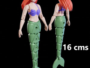 ARIEL MERMAID TOY 3D Druckmodell in Monster und Kreaturen 3DExport