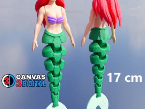 JUGUETE SIRENA ARIEL Modelo de impresión 3D