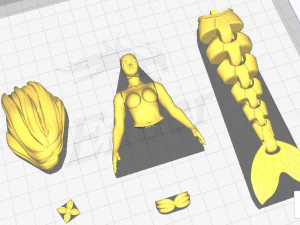 ARIEL MERMAID TOY 3D Print Model