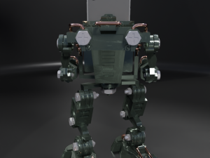 MILITARY ROBOT FOR SMARTPHONE ANIMATION Modello 3D