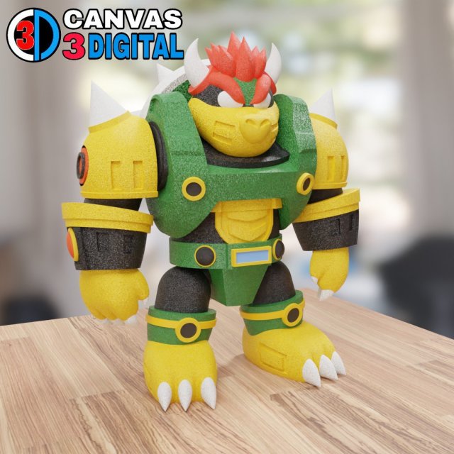 BOWSER 3D Принт Модель .c4d .max .obj .3ds .fbx .stl .blend