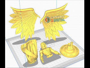 GOLDEN ANGEL 3D 프린트 모델