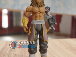 LION GUERRIER Modèles 3D en vedette