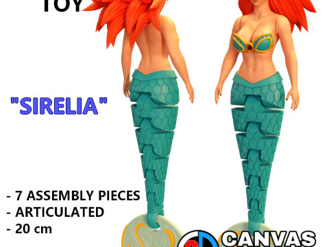 MERMAID TOY 3D Принт Модель