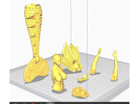 MERMAID TOY 3D Print Model