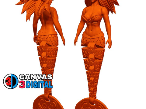 MERMAID TOY 3D Print Model