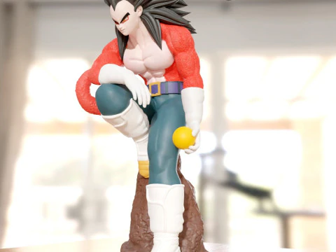 VEGETA SSJ4 3D Print Model