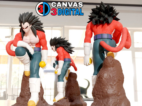 VEGETA SSJ4 Modello di stampa 3D