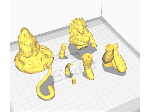 VEGETA SSJ4 Modello di stampa 3D