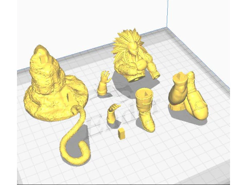 VEGETA SSJ4 3D Print Model