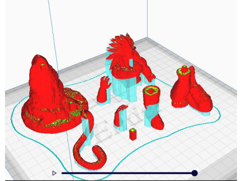 VEGETA SSJ4 Modello di stampa 3D