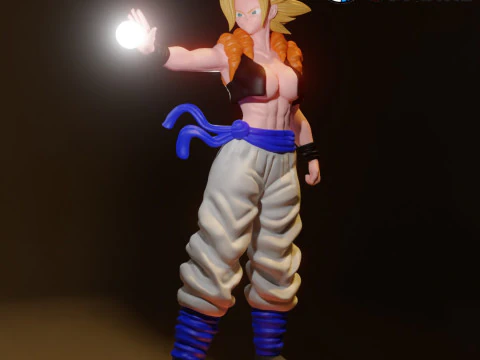 GOGETA FEMALE 3D Print Model