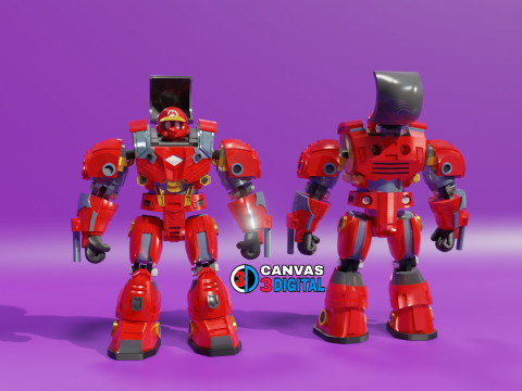 MARIO BROS ROBOT HULKBUSTER 3D-Druckmodell