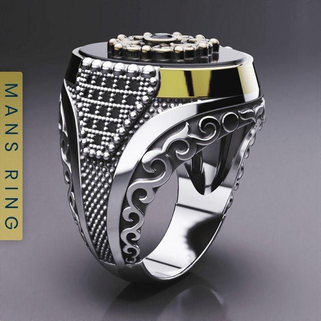 gold ring 3D Model in Jewellery 3DExport