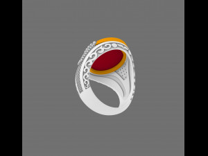 turkish mens ring 3d print model Modelo de impresión 3D
