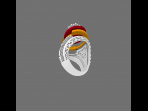 turkish mens ring 3d print model Modelo de impresión 3D