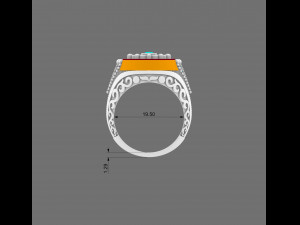 turkish mens ring 3d print model Modelo de impresión 3D