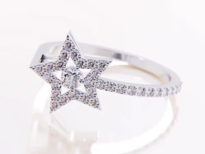 star diamond ring 3d print model 3D Print Model