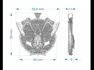 assassins creed valhalla pendant Modèles 3D en vedette
