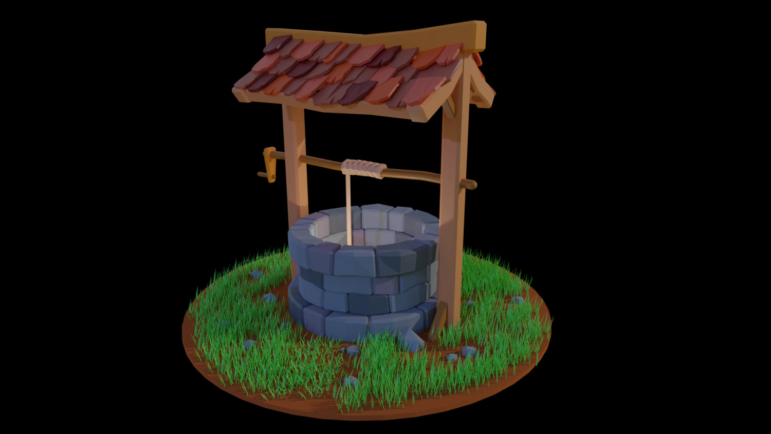 well 3D Model .c4d .max .obj .3ds .fbx .stl .blend 